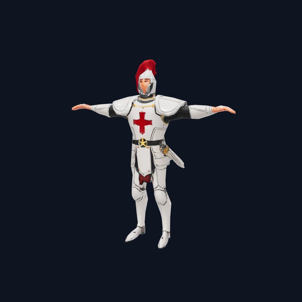 Crusader Knight Armor model pack